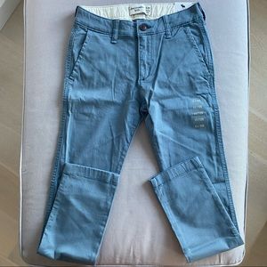 Abercrombie kids blue slim pants 11/12
